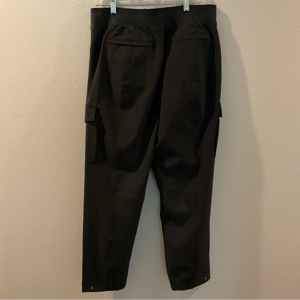 Athleta Black Track Cargo Joggers